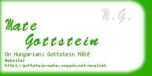 mate gottstein business card